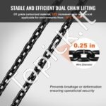 Elektrinis grandininis kranas 998 kg | 6 m trosas, bevielis ir laidinis valdymas - Image 7