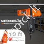 Elektrinis grandininis keltuvas 998 kg, 3 m trosas, su nuotoliniu valdymu - Image 6