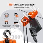 Elektrinis grandininis keltuvas 998 kg, 3 m trosas, su nuotoliniu valdymu - Image 4