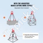 4 Šakų G80 Kėlimo Grandinė – 3 m x 8 mm - Image 6