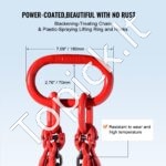 4 Šakų G80 Kėlimo Grandinė – 3 m x 8 mm - Image 4