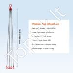 4 Šakų G80 Kėlimo Grandinė – 3 m x 8 mm - Image 3