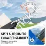 50 cm Elastingi Bagažo Diržai su Metaliniais Kabliukais 🚴‍♂️🛠️ – 50 vnt. Rinkinys - Image 5