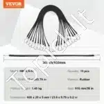 Elastinių gumų su kabliais rinkinys – 10 vnt., 91 cm ilgio - Image 4