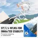 Elastinių gumų su kabliais rinkinys – 20 vnt., 91 cm ilgio - Image 5