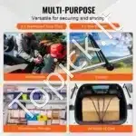 32 dalių elastingų guminių diržų rinkinys su J formos kabliukais - Image 6