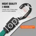 32 dalių elastingų guminių diržų rinkinys su J formos kabliukais - Image 5