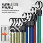 32 dalių elastingų guminių diržų rinkinys su J formos kabliukais - Image 4