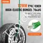 32 dalių elastingų guminių diržų rinkinys su A3 plieno kabliukais - Image 8