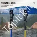 32 dalių elastingų guminių diržų rinkinys su A3 plieno kabliukais - Image 7