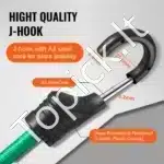 32 dalių elastingų guminių diržų rinkinys su A3 plieno kabliukais - Image 5