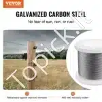 6,35 mm nerūdijančio plieno lynas 76,2 m (7x19) - Image 9