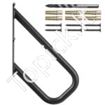 Metaliniai laiptų turėklai, 48 cm ilgis, 1–2 pakopoms, iki 240 kg apkrova - Image 8