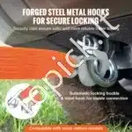 50 mm x 6 m (2″ x 20 ft) traukimo diržas su kabliais – 7 711 kg MBS, su saugos kabliais ir laikymo maišeliu - Image 6