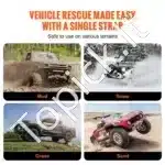 50 mm x 6 m (2″ x 20 ft) traukimo diržas su kabliais – 7 711 kg MBS, su saugos kabliais ir laikymo maišeliu - Image 4