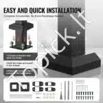 Metaliniai laiptų turėklai su skersine atrama, 103 cm ilgis, 1–2 pakopoms - Image 3