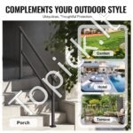 Metaliniai laiptų turėklai su skersine atrama, 138 cm ilgis, 4–5 pakopoms - Image 5