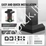 Metaliniai laiptų turėklai su skersine atrama, 68 cm ilgis, 1–2 pakopoms - Image 3