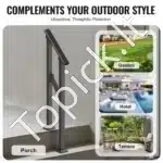 Metaliniai laiptų turėklai su skersine atrama, 68 cm ilgis, 1–2 pakopoms - Image 5