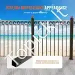 Metaliniai turėklų balustrai laiptams, 11 vnt., 111,8 cm aukščio, aliuminio lydinys, su montavimo varžtais - Image 3