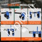 2 T rankinis sijinis vežimėlis – Reguliuojamo Pločio I‑Sijų Vežimėlis, 2000 kg Apkrova - Image 5