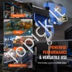 2 T rankinis sijinis vežimėlis – Reguliuojamo Pločio I‑Sijų Vežimėlis, 2000 kg Apkrova - Image 4