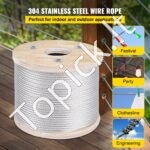 4,8 mm x 76 m T304 nerūdijančio plieno trosas, 7×19 konstrukcija - Image 8