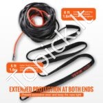 Sintetinis vinies lynas 9,5 mm x 30,5 m (26 500 lbs) su „Ram’s‑horn“ kabliu - Image 6