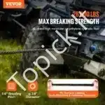 Sintetinis vinies lynas 9,5 mm x 25,9 m (26 500 lbs) su kaltiniu vinies kabliu - Image 8