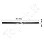 Metaliniai balkonų ir laiptų turėklų balustrai, 101 vnt., 66 cm aukščio, aliuminio lydinio - Image 8