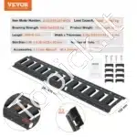 E-Track bėgelių rinkinys – 4 vnt. plieninių bėgelių, 60,96 cm ilgio, 907 kg apkrovai - Image 3