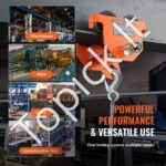 Rankinis bėgelio vežimėlis 2000 kg - Image 4