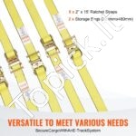 8 vnt. 5 200 lbs (≈ 2 362 kg) krovinio tvirtinimo diržai 5 cm × 457 cm - Image 7