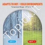 4 572 × 20 cm skaidri rifliuota PVC juostinė užuolaida (2 mm storio) - Image 6