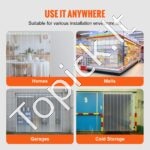 4 572 × 20 cm skaidri rifliuota PVC juostinė užuolaida (2 mm storio) - Image 4