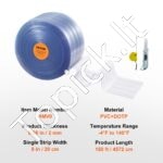 4 572 × 20 cm skaidri rifliuota PVC juostinė užuolaida (2 mm storio) - Image 3