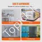 5000 × 20 cm pramoninė skaidri PVC juostinė užuolaida (2 mm storio, 50 m ritinys) - Image 4