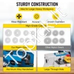 Mini metalo tekinimo staklės 180 × 350 mm, 550 W, skaitmeninis ekranas, LED lempa - Image 7