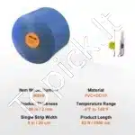 2500 × 20 cm PVC juostinė užuolaida (2 mm storio, 82 ft ritinėlis) - Image 3