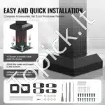 Metaliniai laiptų turėklai su skersine atrama, 101,6 cm ilgis, 2–3 pakopoms - Image 3