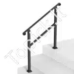 Metaliniai laiptų turėklai su skersine atrama, 101,6 cm ilgis, 2–3 pakopoms - Image 8