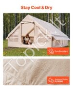 4 × 3 × 2 m pripučiamas palapinės namelis 5–8 asm. su pompa - Image 5