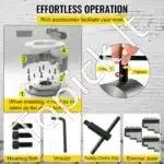 K11–100 3‑čekių tekinimo staklių griebtuvė Ø100 mm - Image 5