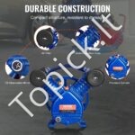 3 AG dvicilindris kompresoriaus galvutės agregatas – 116 PSI, 5,8 CFM (164 L/min) - Image 5