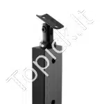 Metalinė turėklų atramos stulpelis balkonui, 107 x 2,54 x 5 cm, juodos spalvos - Image 9