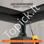 Nerūdijančio plieno turėklų stulpelis, 106,7 x 5 x 5 cm, su milteliniu padengimu, 136 kg apkrova - Image 3