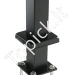 Nerūdijančio plieno turėklų stulpelis, 106,7 x 5 x 5 cm, su milteliniu padengimu, 136 kg apkrova - Image 8