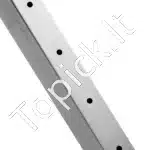 Nerūdijančio plieno turėklų stulpelis su horizontaliomis angomis, 91 x 2,5 x 5 cm, 10 skylučių, sidabrinės spalvos - Image 9