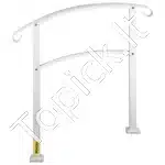 Laiptų turėklas 1–3 laipteliams, matinės baltos spalvos, komplekte tvirtinimo priedai - Image 9