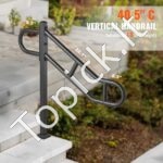 Metaliniai laiptų turėklai, 102,9 cm ilgis, 1–3 pakopoms, iki 113 kg apkrova - Image 3